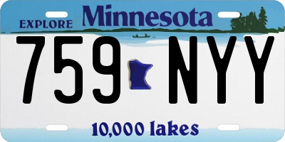 MN license plate 759NYY