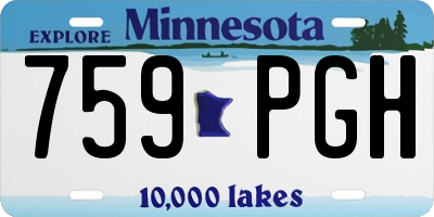 MN license plate 759PGH
