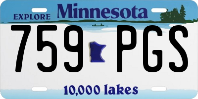MN license plate 759PGS