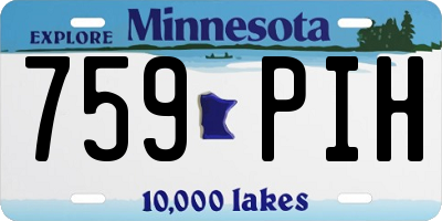 MN license plate 759PIH