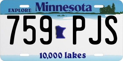 MN license plate 759PJS