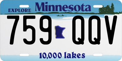MN license plate 759QQV
