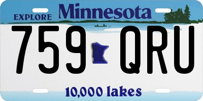MN license plate 759QRU
