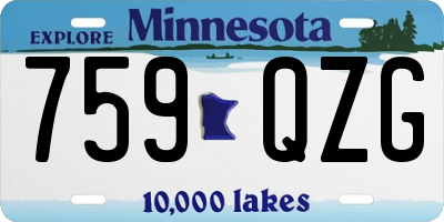 MN license plate 759QZG