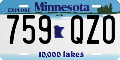 MN license plate 759QZO