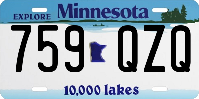MN license plate 759QZQ
