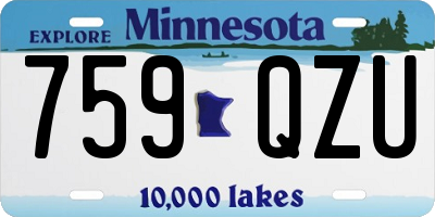 MN license plate 759QZU