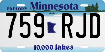 MN license plate 759RJD