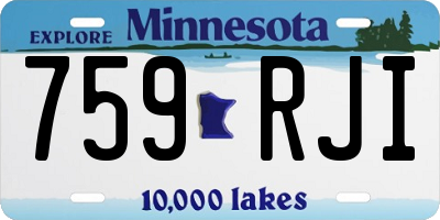 MN license plate 759RJI