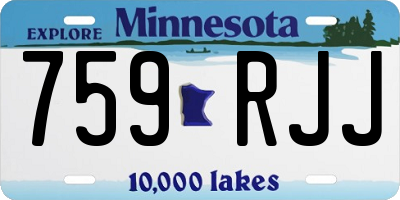 MN license plate 759RJJ