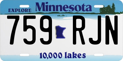MN license plate 759RJN