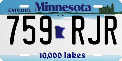 MN license plate 759RJR