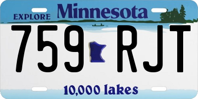 MN license plate 759RJT