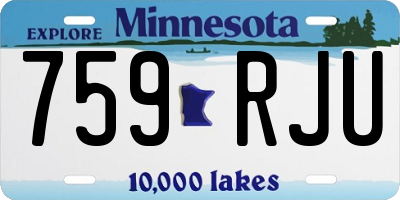 MN license plate 759RJU