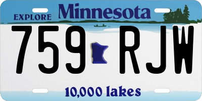 MN license plate 759RJW