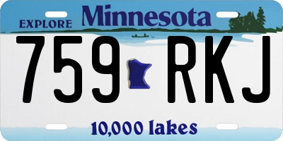 MN license plate 759RKJ