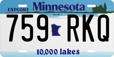 MN license plate 759RKQ