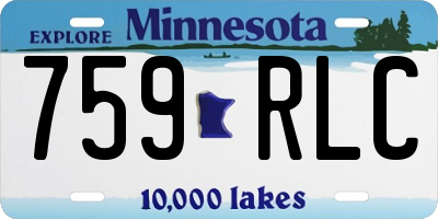 MN license plate 759RLC