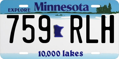 MN license plate 759RLH