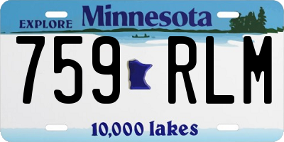 MN license plate 759RLM