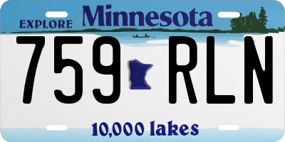 MN license plate 759RLN