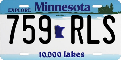 MN license plate 759RLS