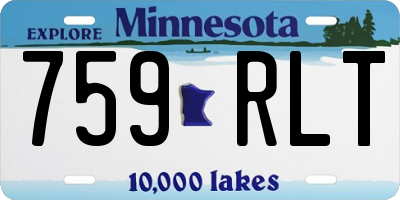 MN license plate 759RLT