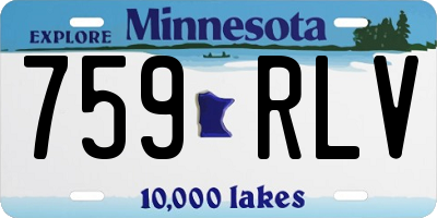 MN license plate 759RLV
