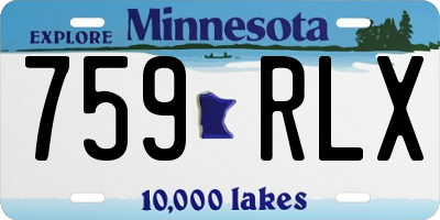 MN license plate 759RLX