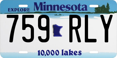 MN license plate 759RLY