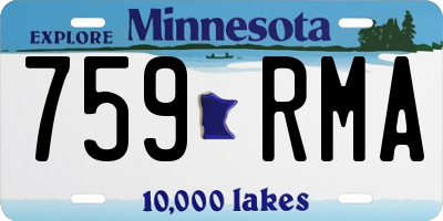 MN license plate 759RMA