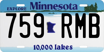 MN license plate 759RMB