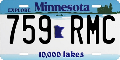 MN license plate 759RMC