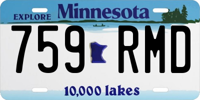 MN license plate 759RMD