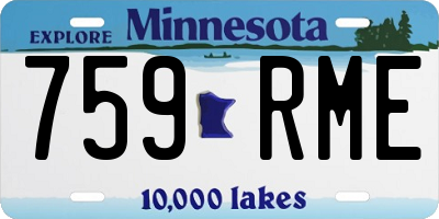 MN license plate 759RME