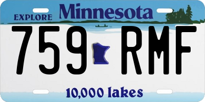 MN license plate 759RMF