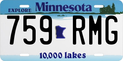MN license plate 759RMG