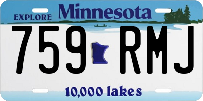 MN license plate 759RMJ