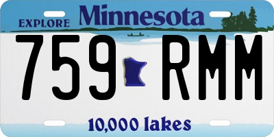 MN license plate 759RMM