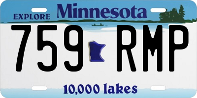MN license plate 759RMP