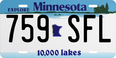 MN license plate 759SFL