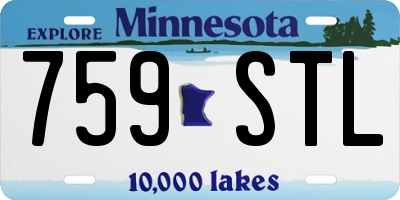 MN license plate 759STL
