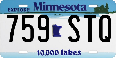 MN license plate 759STQ