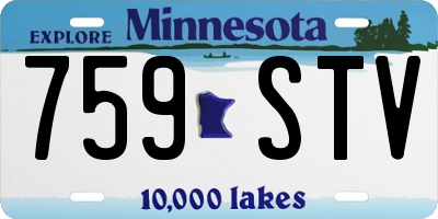 MN license plate 759STV