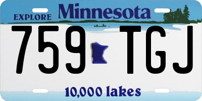MN license plate 759TGJ