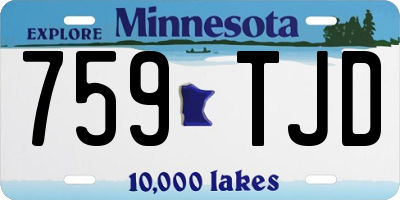 MN license plate 759TJD