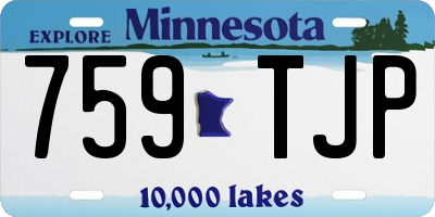 MN license plate 759TJP