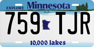 MN license plate 759TJR