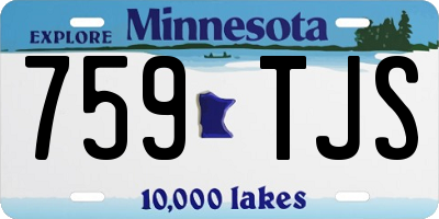 MN license plate 759TJS