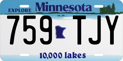 MN license plate 759TJY